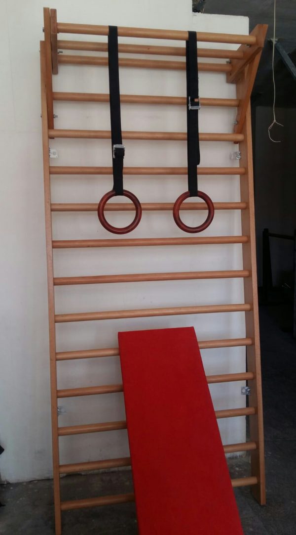 Ahşap Barfiksli Komple Duvar Merdiveni